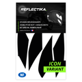 Kit Spécial Stickers Autocollants Réfléchissants pour casque Moto ICON Variant