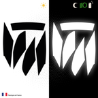 Kit Spécial Stickers Autocollants Réfléchissants pour casque Moto ICON Variant