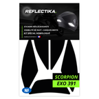 Kit Spécial Stickers Autocollants Réfléchissants pour casque Moto Scorpion EXO 391