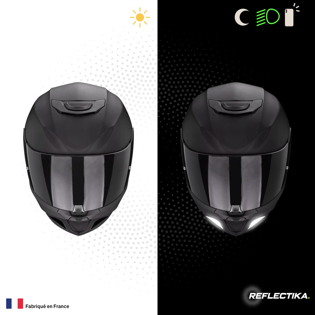 Kit Spécial Stickers Autocollants Réfléchissants pour casque Moto Scorpion EXO 391