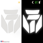 Kit Spécial Stickers Autocollants Réfléchissants pour casque Moto Schuberth S3