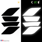 Kit Spécial Stickers Autocollants Réfléchissants pour casque Moto Arai Quantic