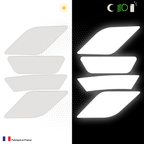 Kit Spécial Stickers Autocollants Réfléchissants pour casque Moto Arai Quantic