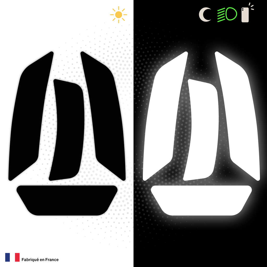 Kit Spécial Stickers Autocollants Réfléchissants pour casque Moto Arai RX-7V Evo