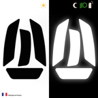 Kit Spécial Stickers Autocollants Réfléchissants pour casque Moto Arai RX-7V Evo