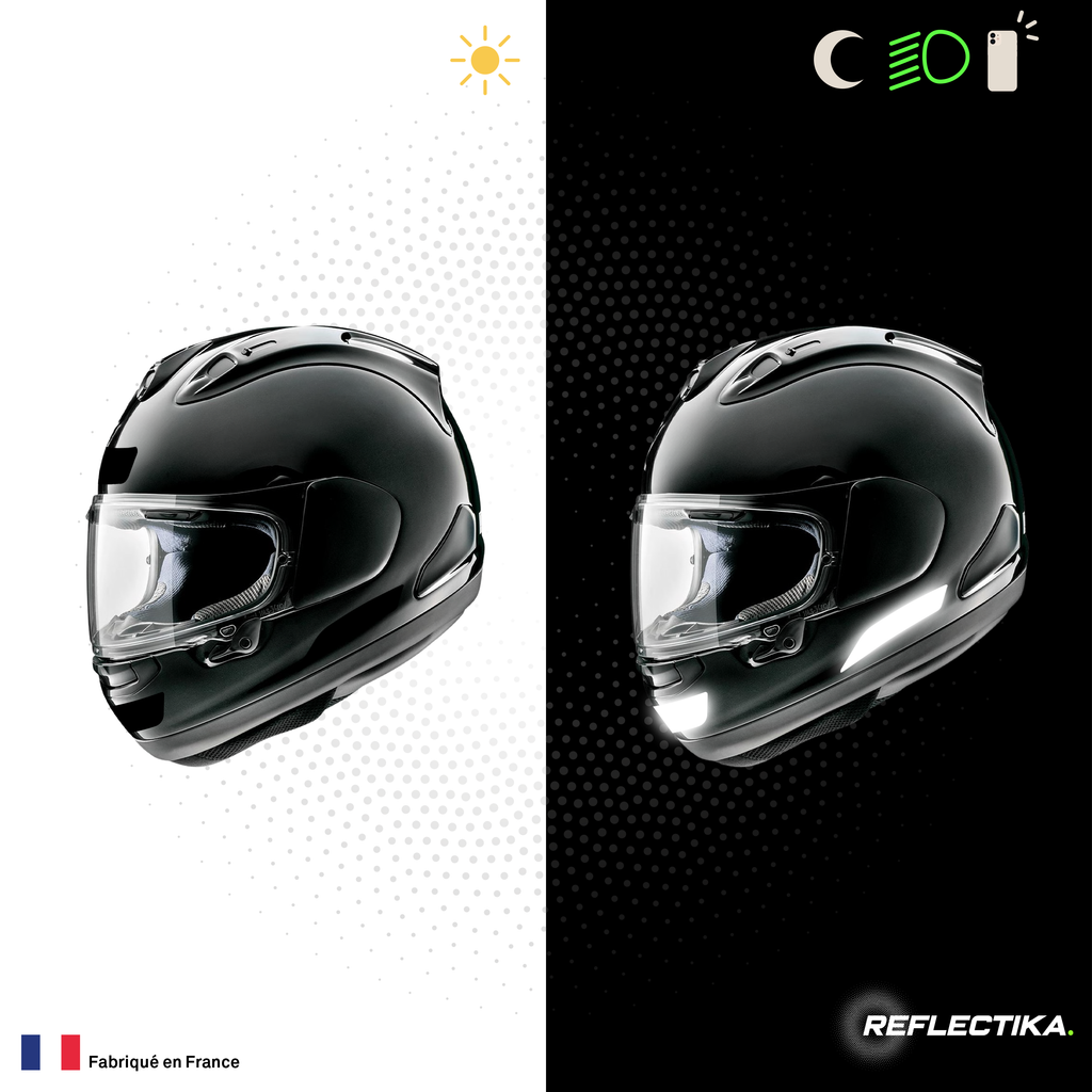 Kit Spécial Stickers Autocollants Réfléchissants pour casque Moto Arai RX-7V Evo
