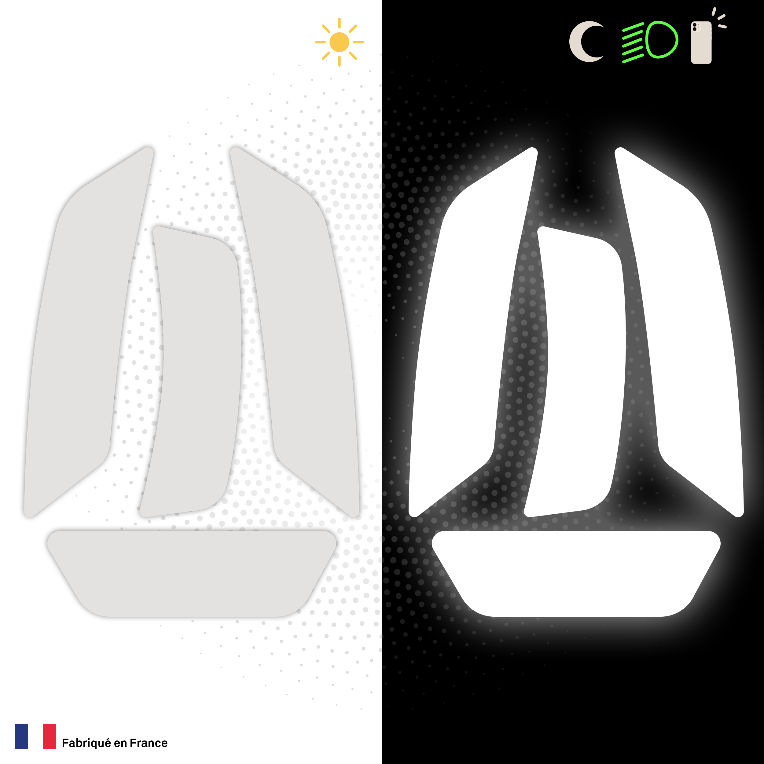 Kit Spécial Stickers Autocollants Réfléchissants pour casque Moto Arai RX-7V Evo