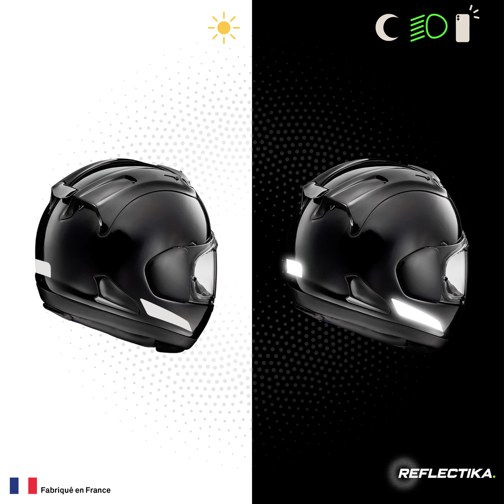 Kit Spécial Stickers Autocollants Réfléchissants pour casque Moto Arai RX-7V Evo
