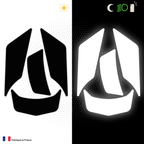 Kit Spécial Stickers Autocollants Réfléchissants pour casque Moto HJC IS 17