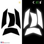 Kit Spécial Stickers Autocollants Réfléchissants pour casque Moto Shark S900
