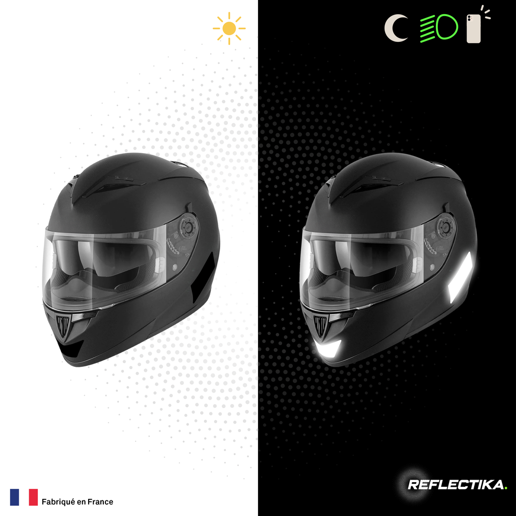 Kit Spécial Stickers Autocollants Réfléchissants pour casque Moto Shark S900