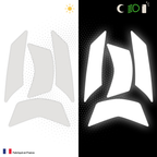 Kit Spécial Stickers Autocollants Réfléchissants pour casque Moto Shark S900