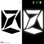 Kit Spécial Stickers Autocollants Réfléchissants pour casque Moto HJC RPHA 91