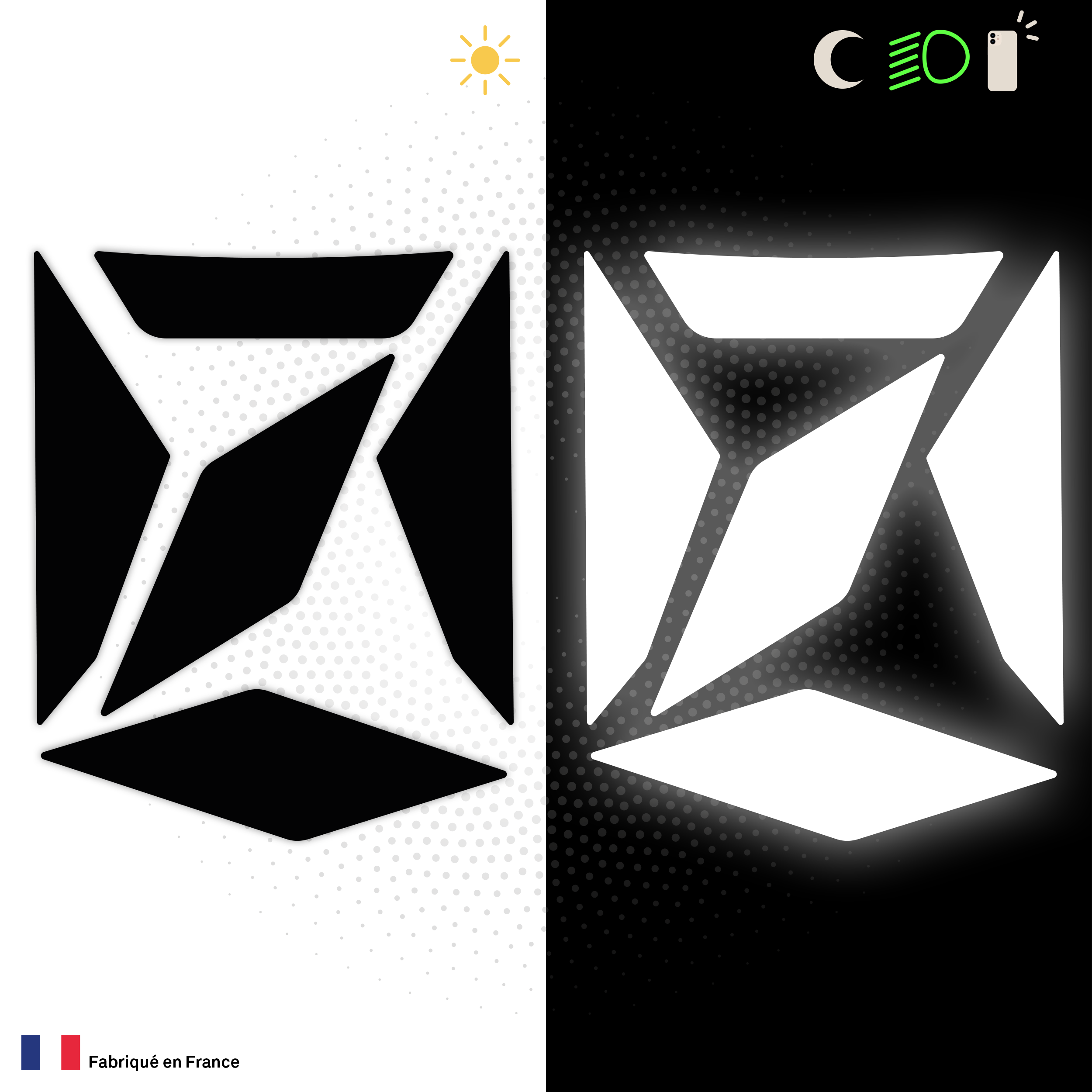 Kit Spécial Stickers Autocollants Réfléchissants pour casque Moto HJC RPHA 91