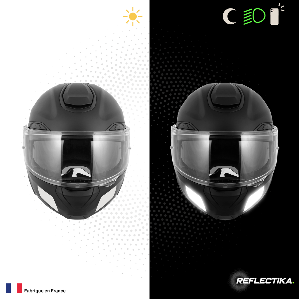 Kit Spécial Stickers Autocollants Réfléchissants pour casque Moto HJC RPHA 91