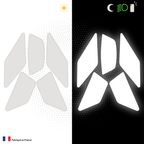 Kit Spécial Stickers Autocollants Réfléchissants pour casque Moto HJC i100
