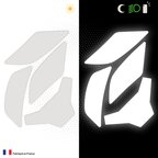 Kit Spécial Stickers Autocollants Réfléchissants pour casque Moto HJC F31
