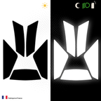 Kit Spécial Stickers Autocollants Réfléchissants pour casque Moto SHOEI XSPR PRO