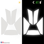 Kit Spécial Stickers Autocollants Réfléchissants pour casque Moto SHOEI XSPR PRO