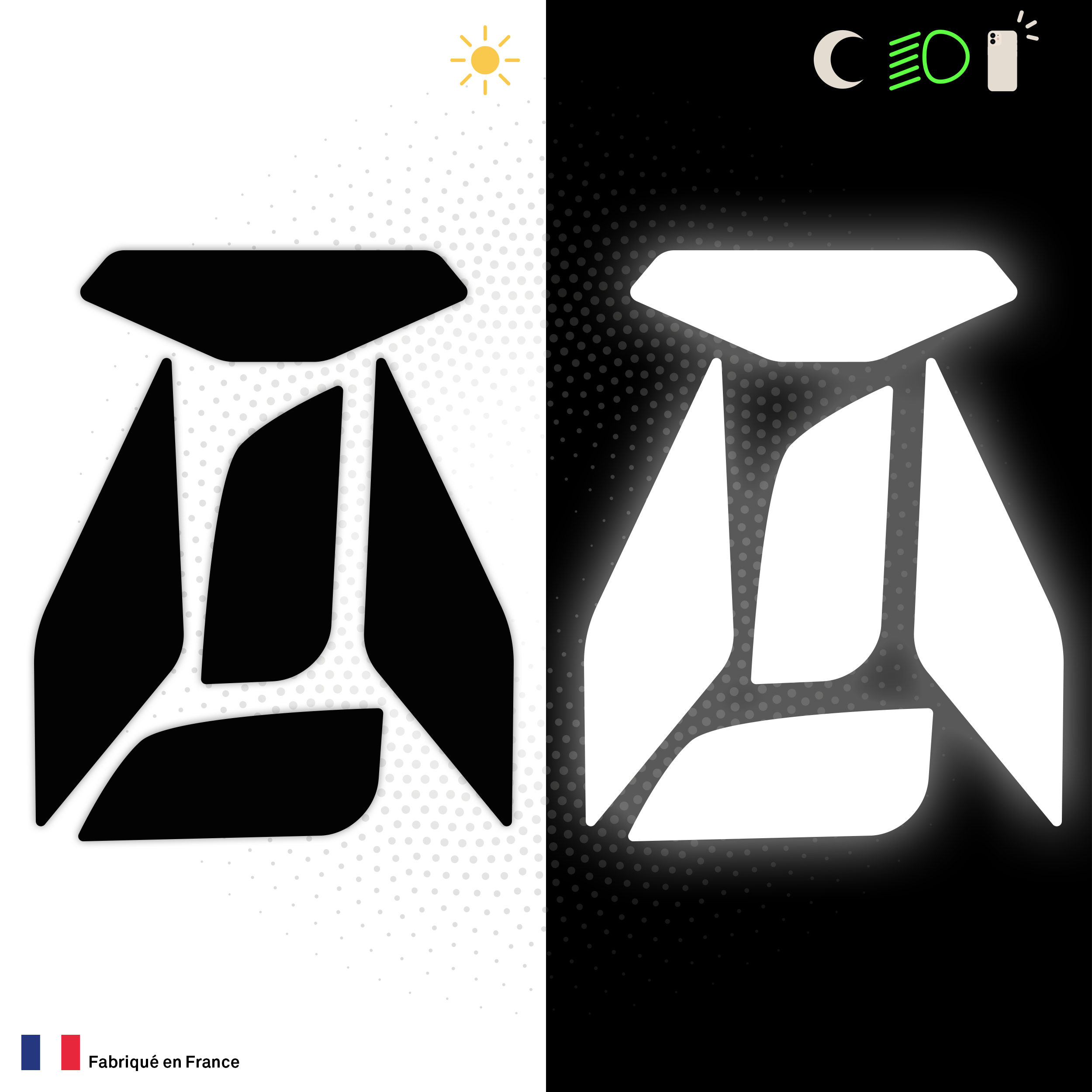 Kit Spécial Stickers Autocollants Réfléchissants pour casque Moto Scorpion Exo R1 EVO Air