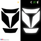 Kit Spécial Stickers Autocollants Réfléchissants pour casque Moto Shark Spartan RS