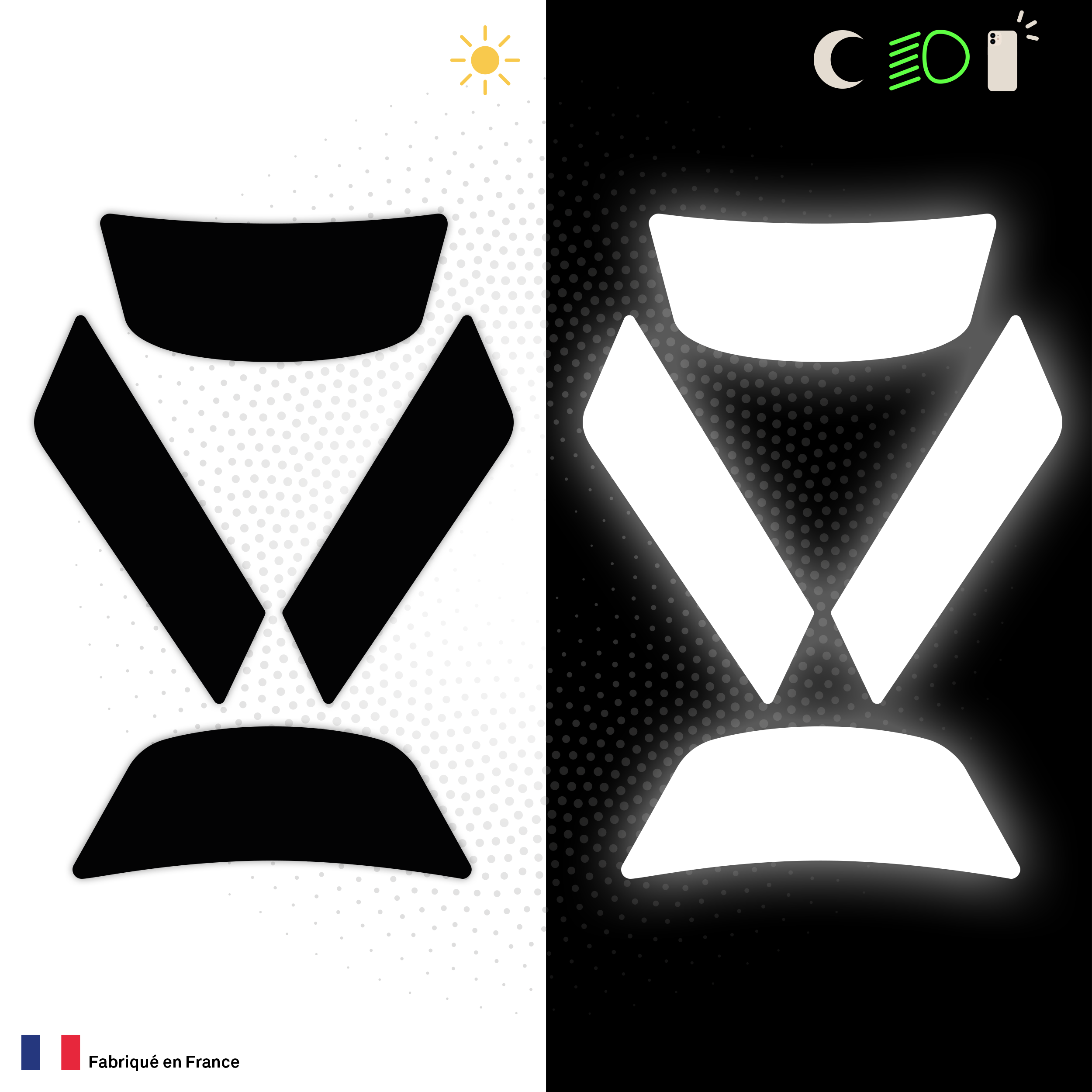 Kit Spécial Stickers Autocollants Réfléchissants pour casque Moto HJC i31