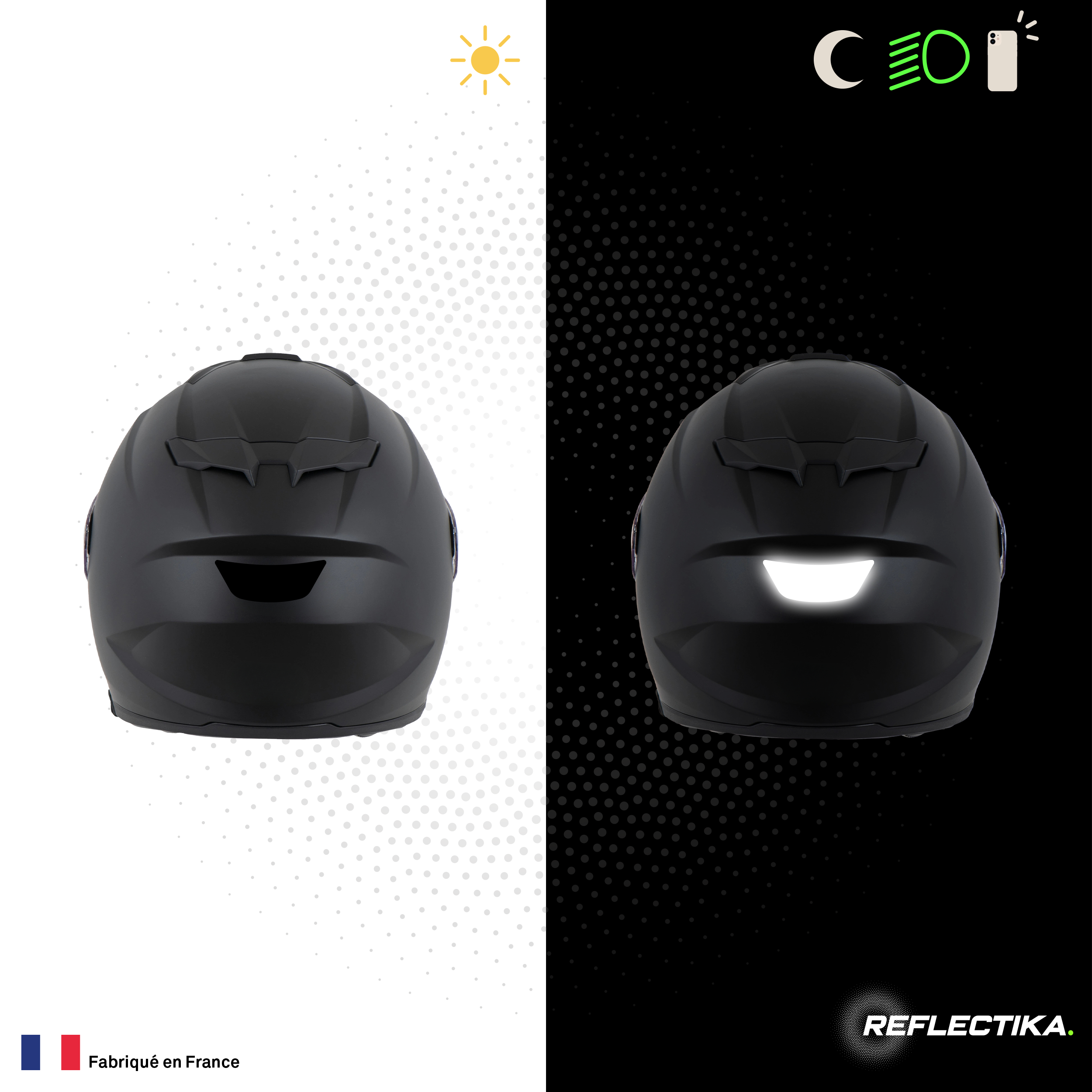 Kit Spécial Stickers Autocollants Réfléchissants pour casque Moto HJC i31