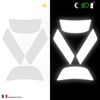 Kit Spécial Stickers Autocollants Réfléchissants pour casque Moto HJC i31