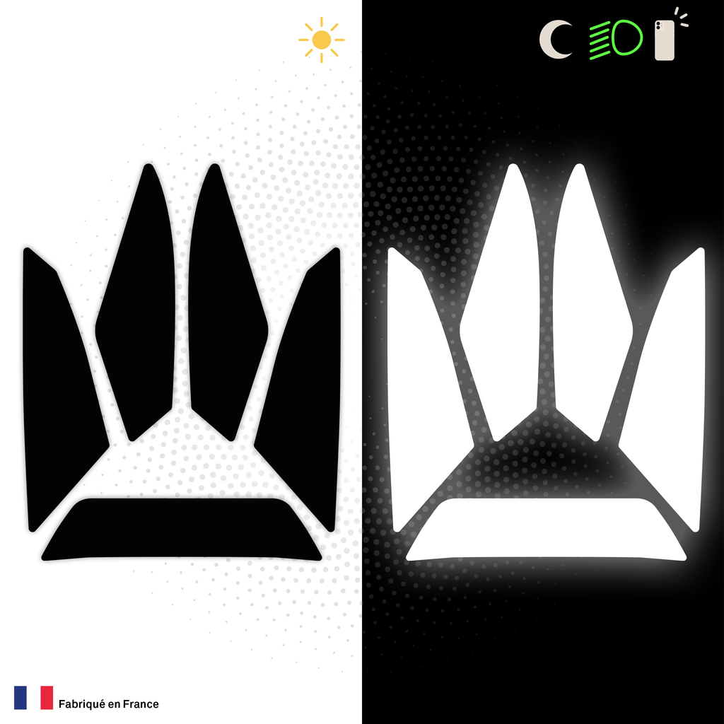 Kit Spécial Stickers Autocollants Réfléchissants pour casque Moto HJC RPHA 12