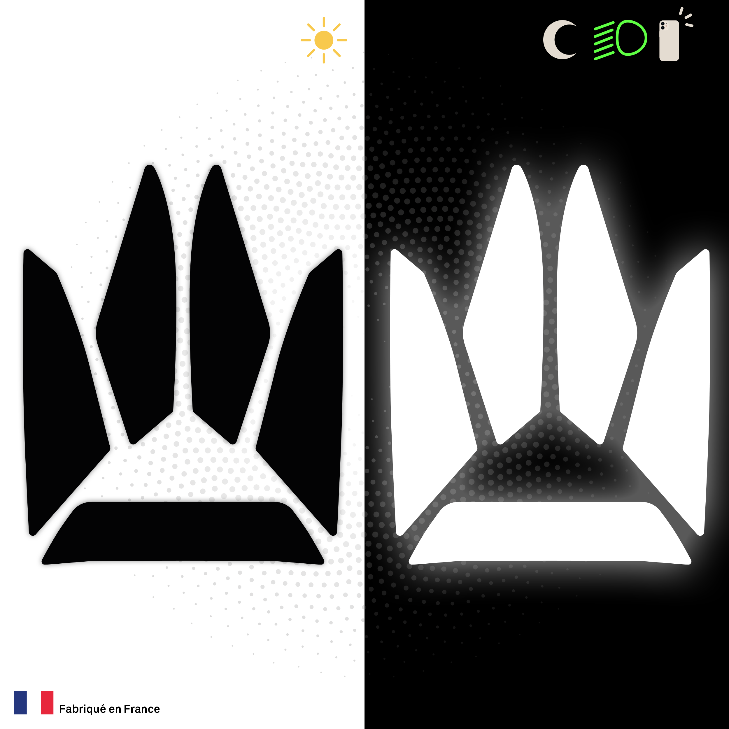 Kit Spécial Stickers Autocollants Réfléchissants pour casque Moto HJC RPHA 12