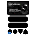 Kit Universel Lot de 8 Stickers Autocollants Réfléchissants pour casque Moto