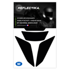 Kit Universel 4 Stickers Autocollants Réfléchissants pour casque Moto V3