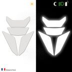 Kit Universel 4 Stickers Autocollants Réfléchissants pour casque Moto V3