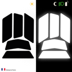 Kit Universel 5 Stickers Autocollants Réfléchissants pour casque Moto V5