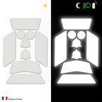Kit Universel Lot de 9 Stickers Autocollants Réfléchissants pour casque Moto