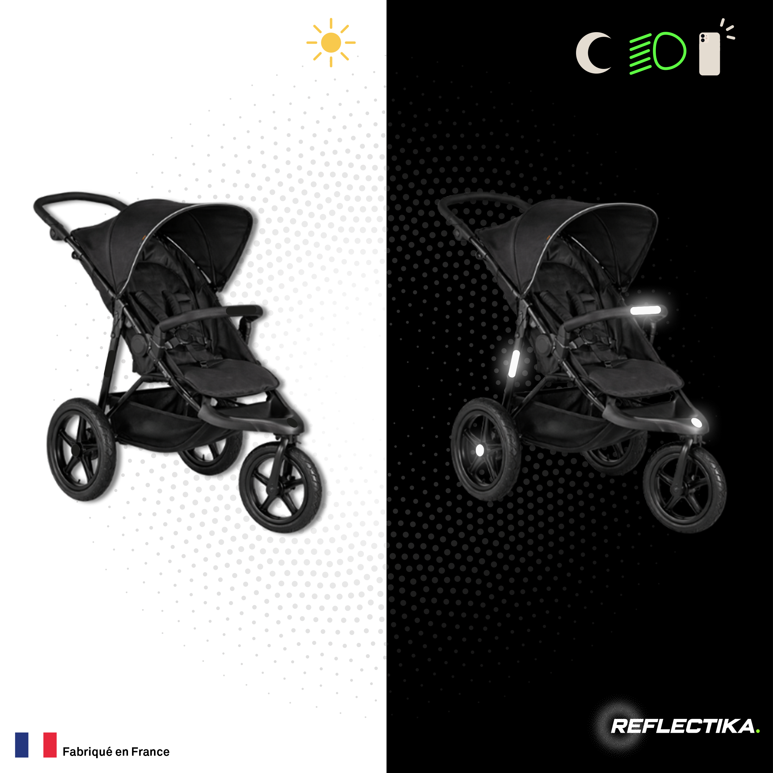 Feuille Planche rétro réfléchissante à découper pour Casque Moto Scooter Vélo Multi-Supports