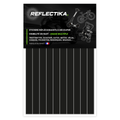 Kit Stickers Bandes Rétro Réfléchissants pour Trottinette, Vélo, Moto, Poussettes - Autocollants Multi Supports Noir