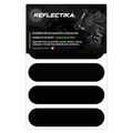 Kit Universel 4 Stickers Autocollants Réfléchissants pour casque Moto Couleur Noir